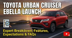 Toyota Urban Cruiser Ebella Launch: Expert Breakdown, Features, Expectations & FAQs